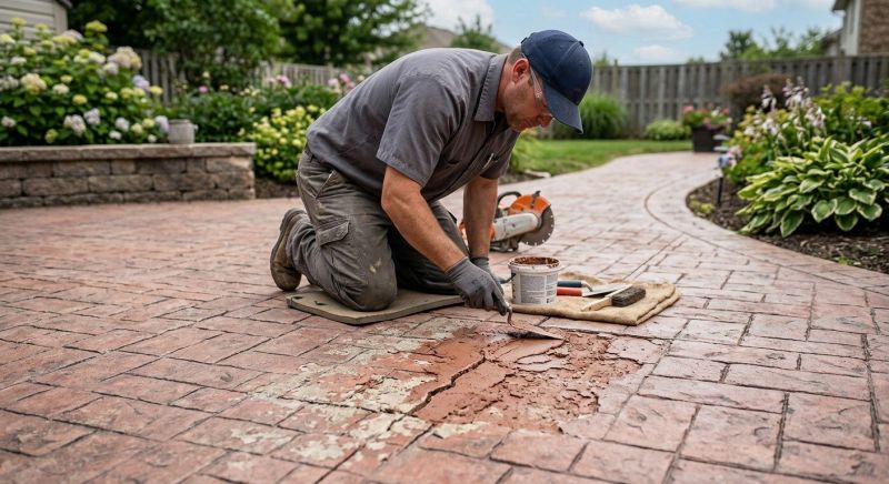 Decorative Concrete Repair in Miami Dade County, FL