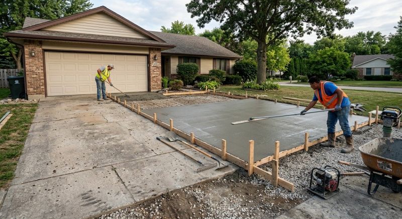 Garage Concrete Finishing